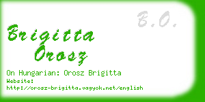 brigitta orosz business card